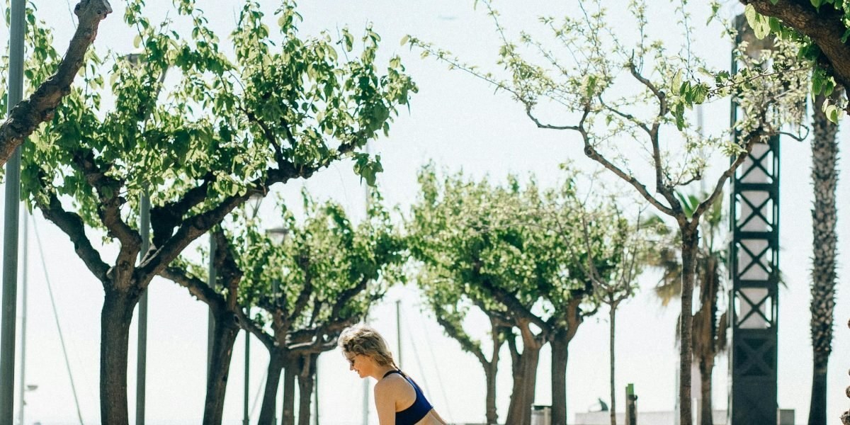 Person taking a gentle walk outside