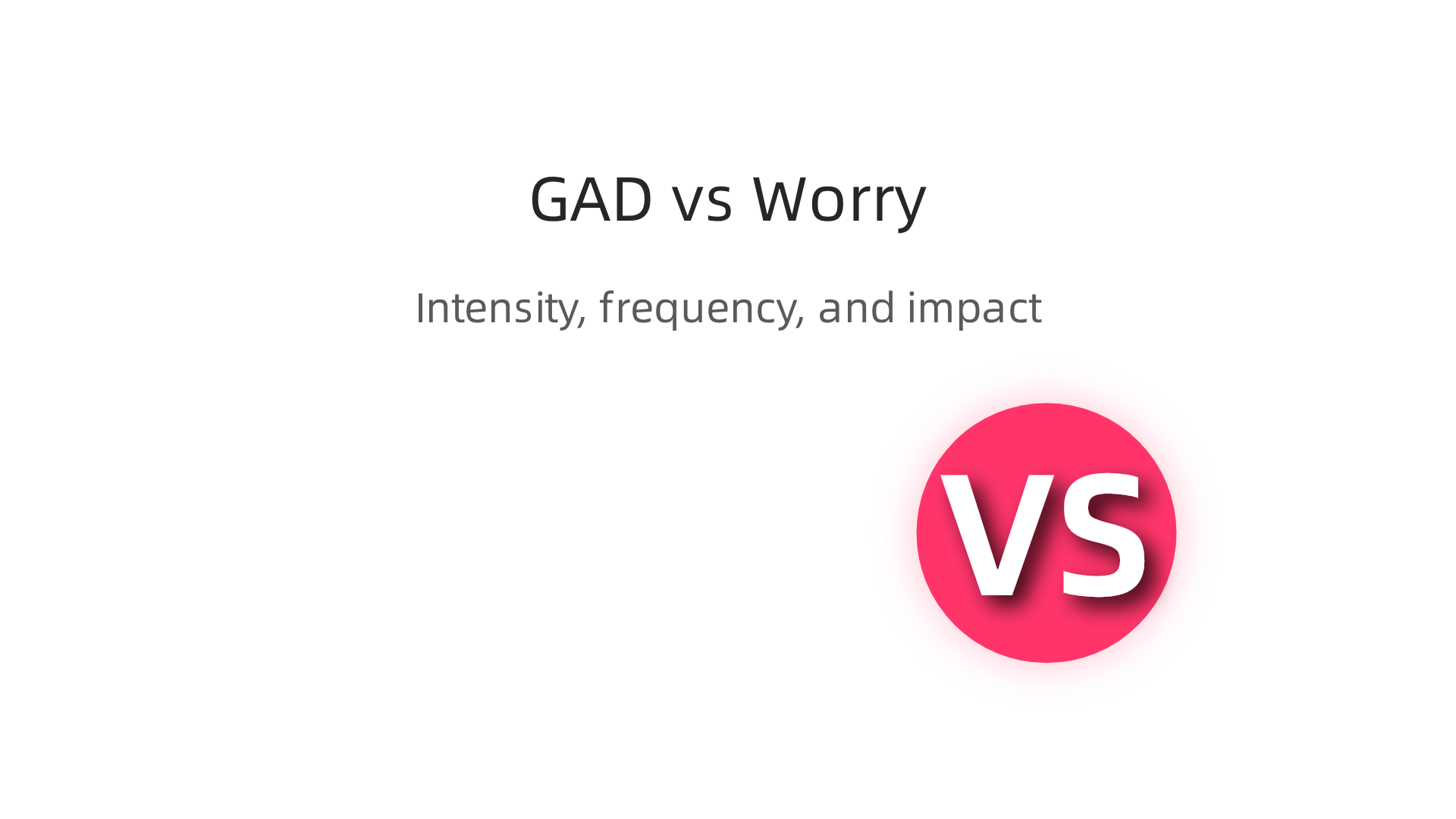 Generalized Anxiety Disorder involves persistent, excessive worry that differs from normal worry in intensity, frequency, and impact on daily life.