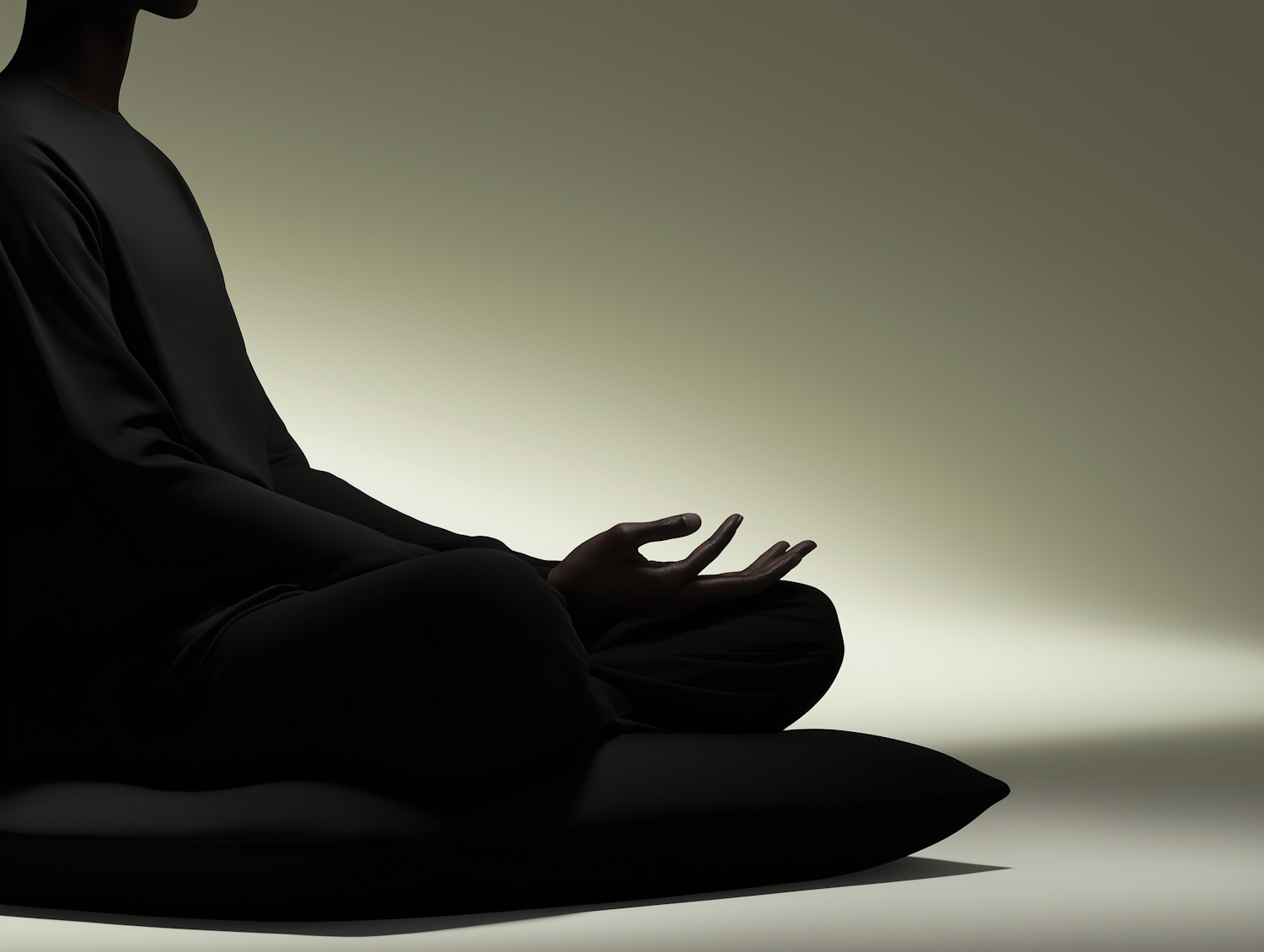 A person engaging in a calming self-care activity, such as journaling or mindful meditation, demonstrating self-help techniques.