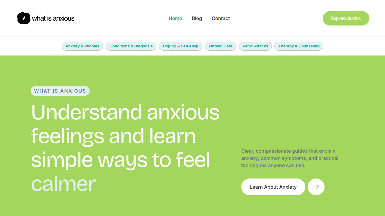 Explore additional resources on anxiety and stress-related topics on WhatIsAnxious.com.