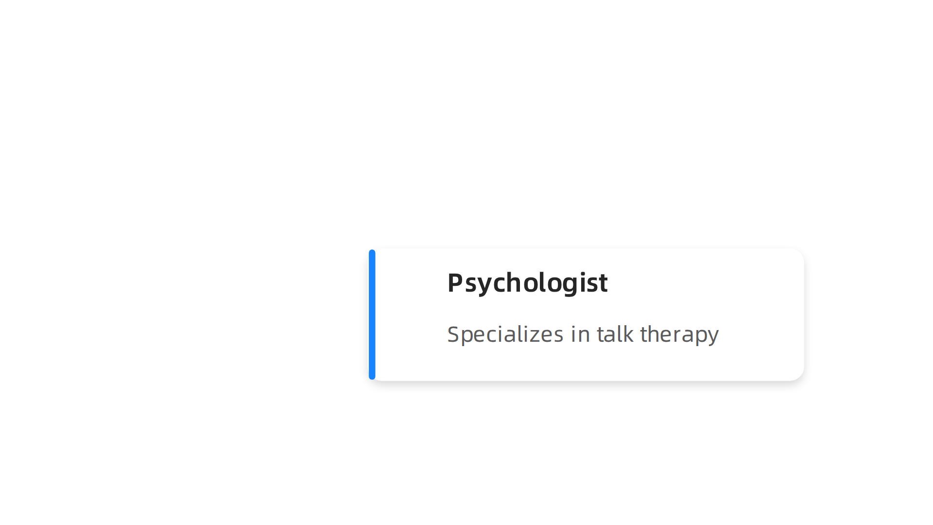 A guide to different types of therapists and what they specialize in.