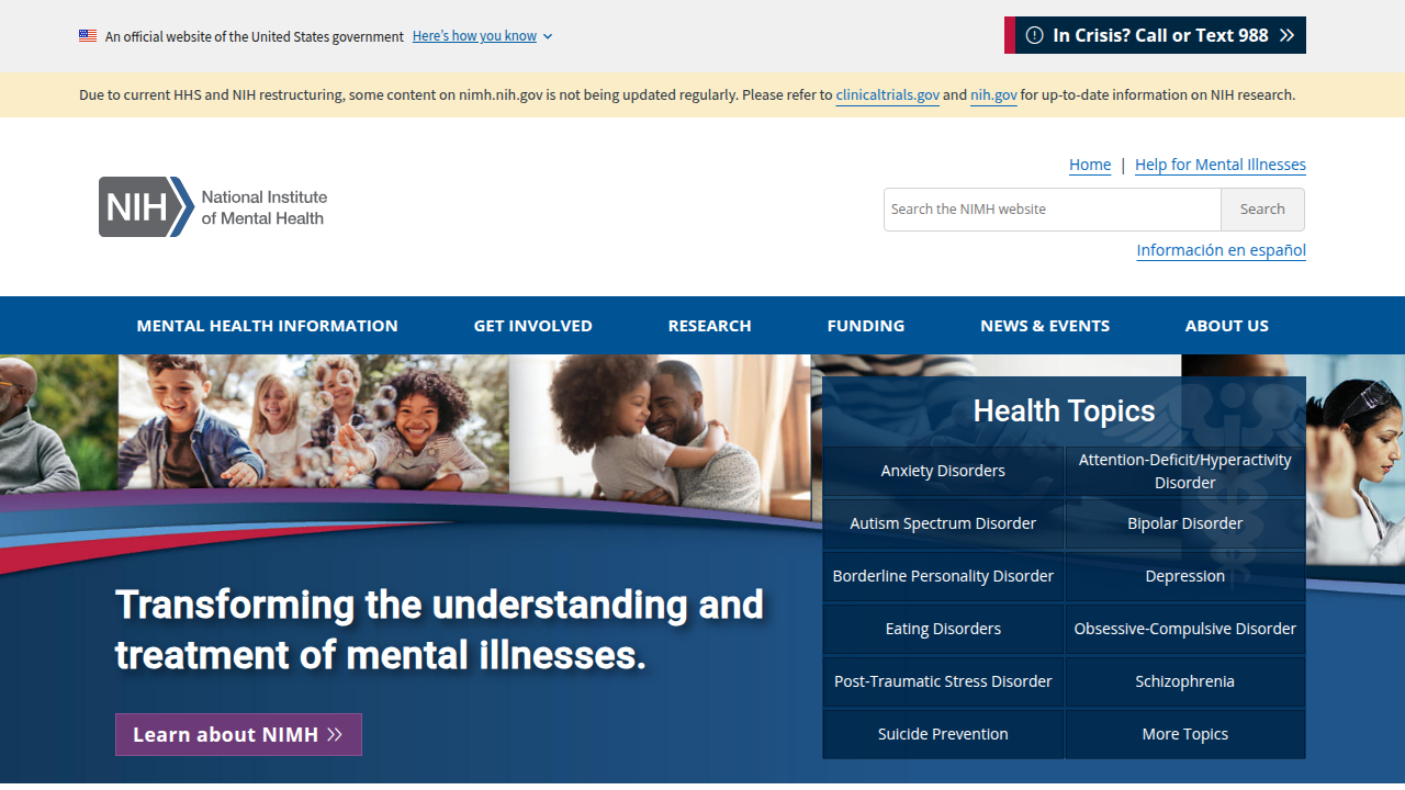 Find comprehensive information and statistics on mental health disorders, including social anxiety, from the National Institute of Mental Health.