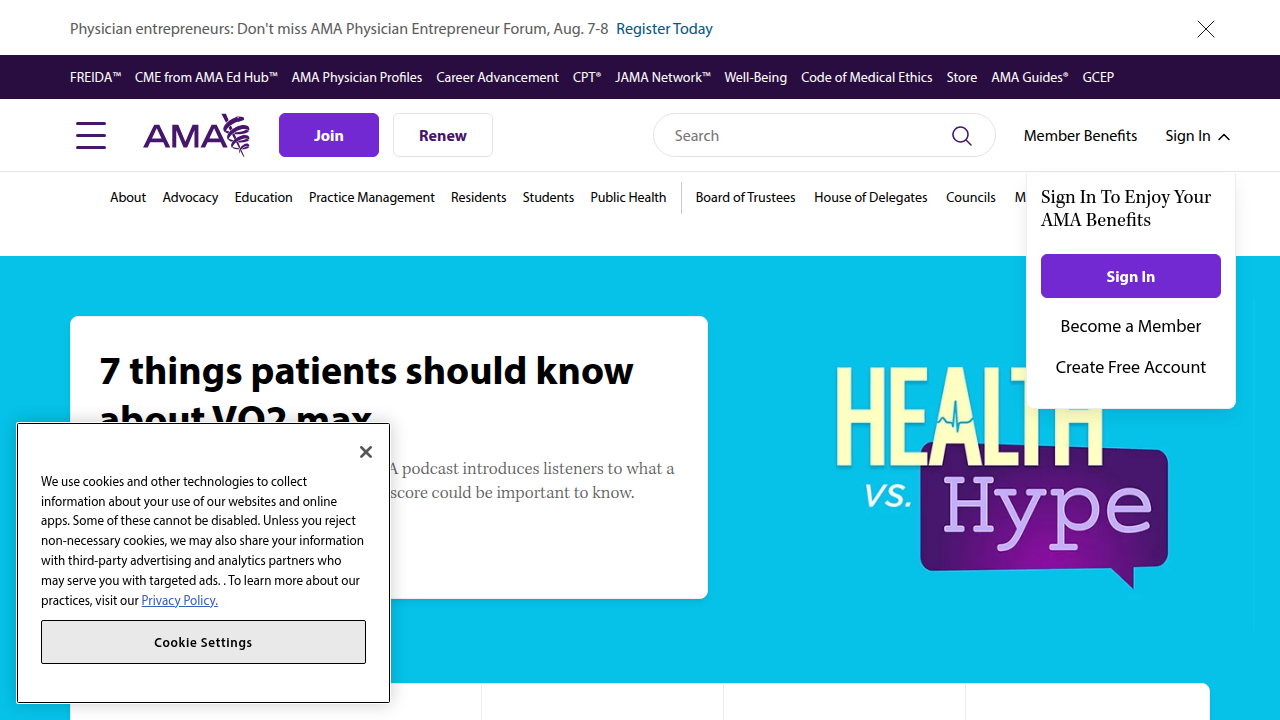 The American Medical Association's perspective on behavioral health's broad scope.