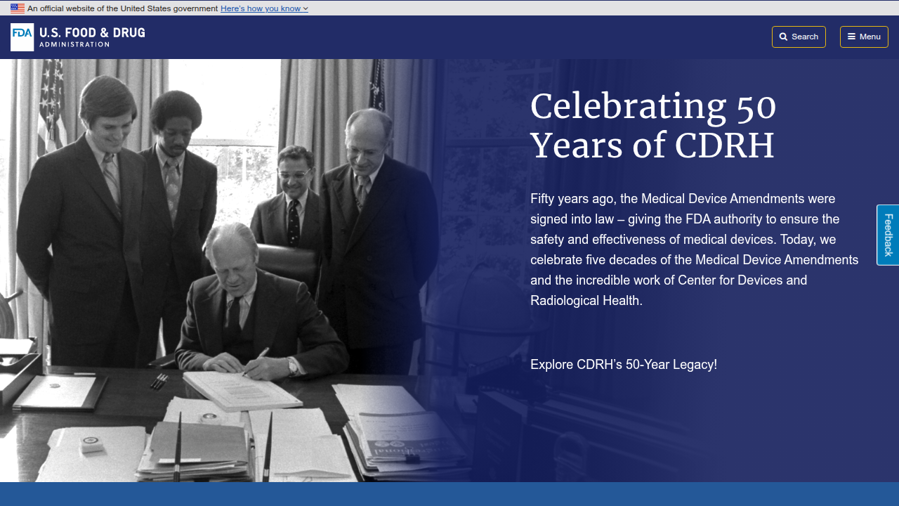 Official website of the U.S. Food and Drug Administration, a key resource for regulatory information.