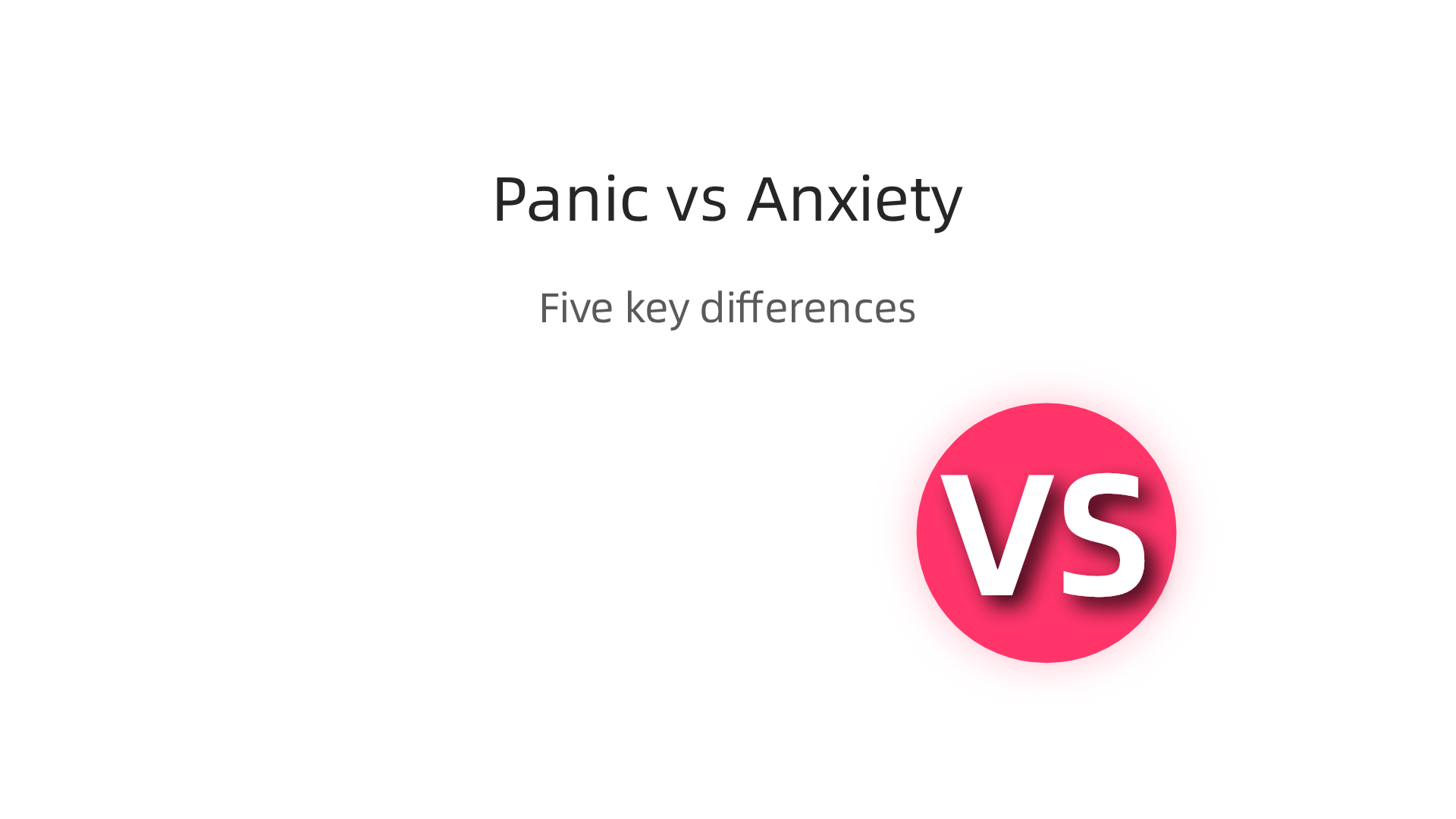 A comparative infographic highlighting the five essential distinctions between panic attacks and anxiety attacks.