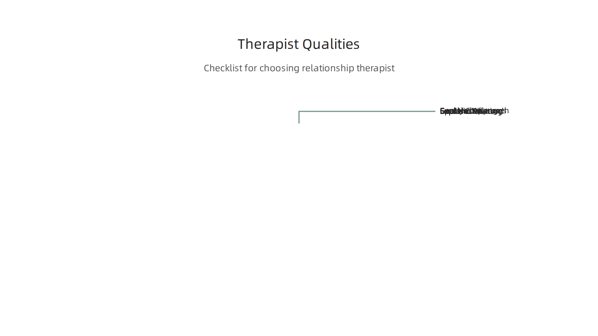 Essential qualities and approaches to seek when choosing a relationship issues therapist.