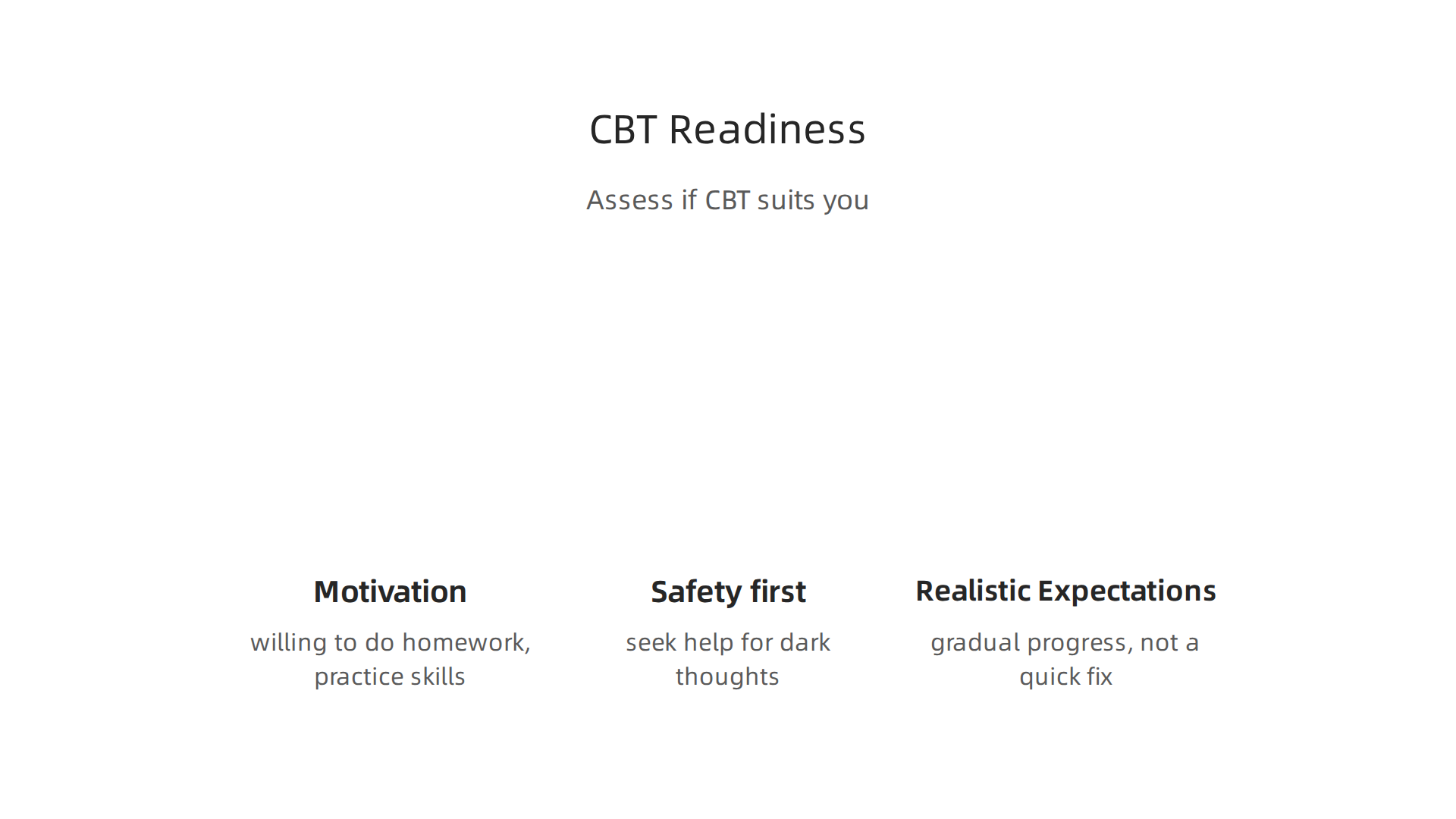 Essential considerations to assess if you are ready to begin Cognitive Behavioral Therapy for social anxiety.