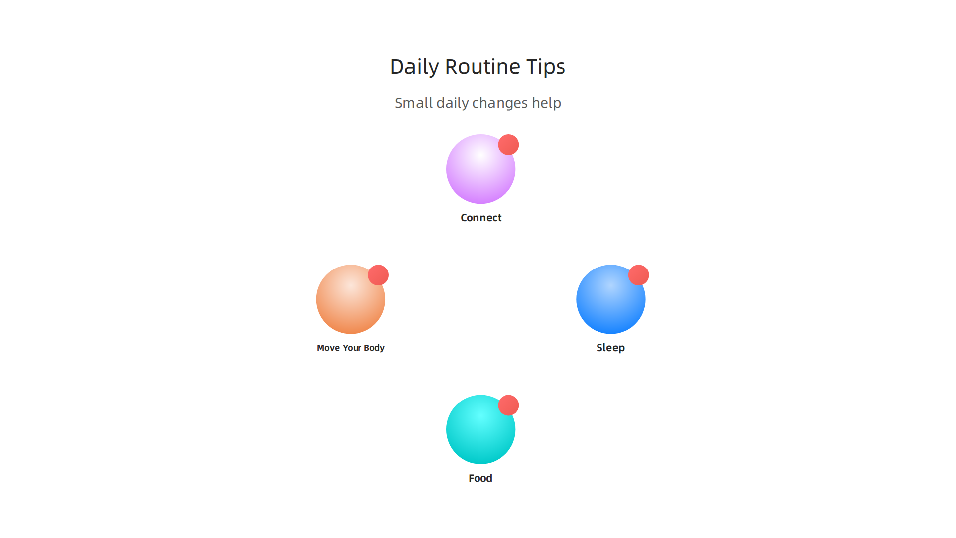 Practical tips for modifying your daily routine to reduce anxiety and support mental health.