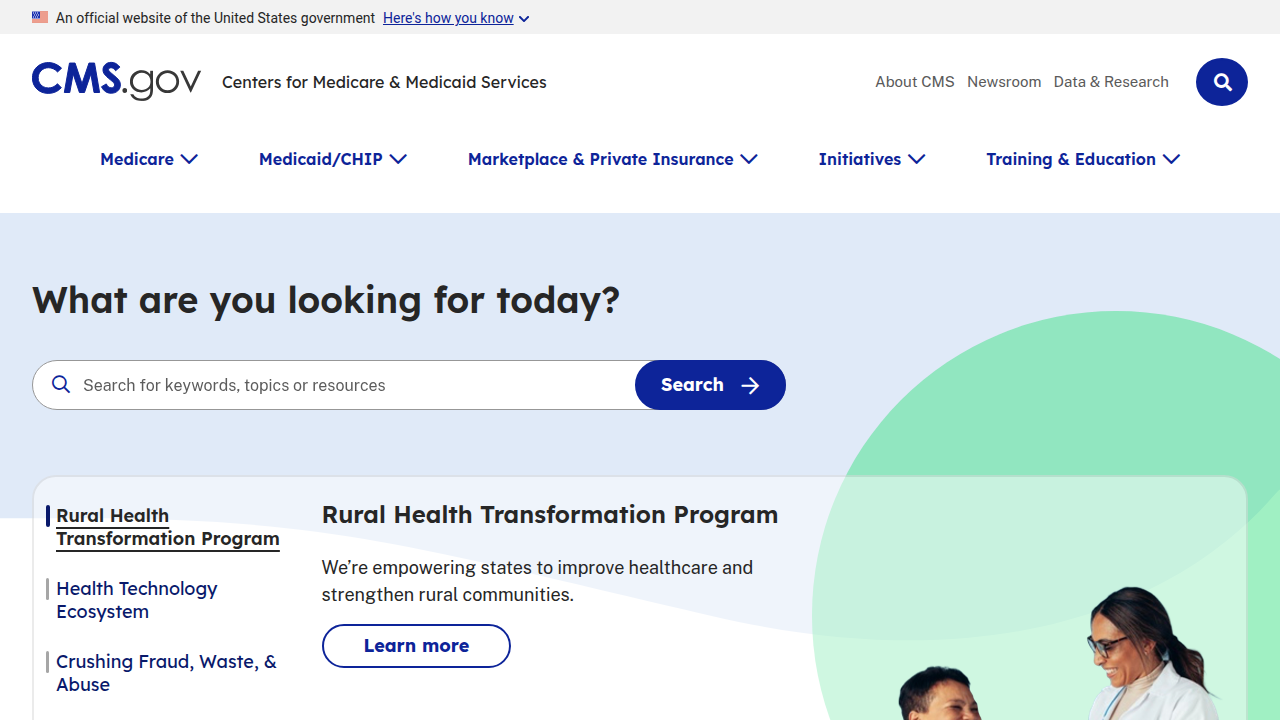 Navigate official government resources and guidelines for Medicare and Medicaid services on the CMS website.