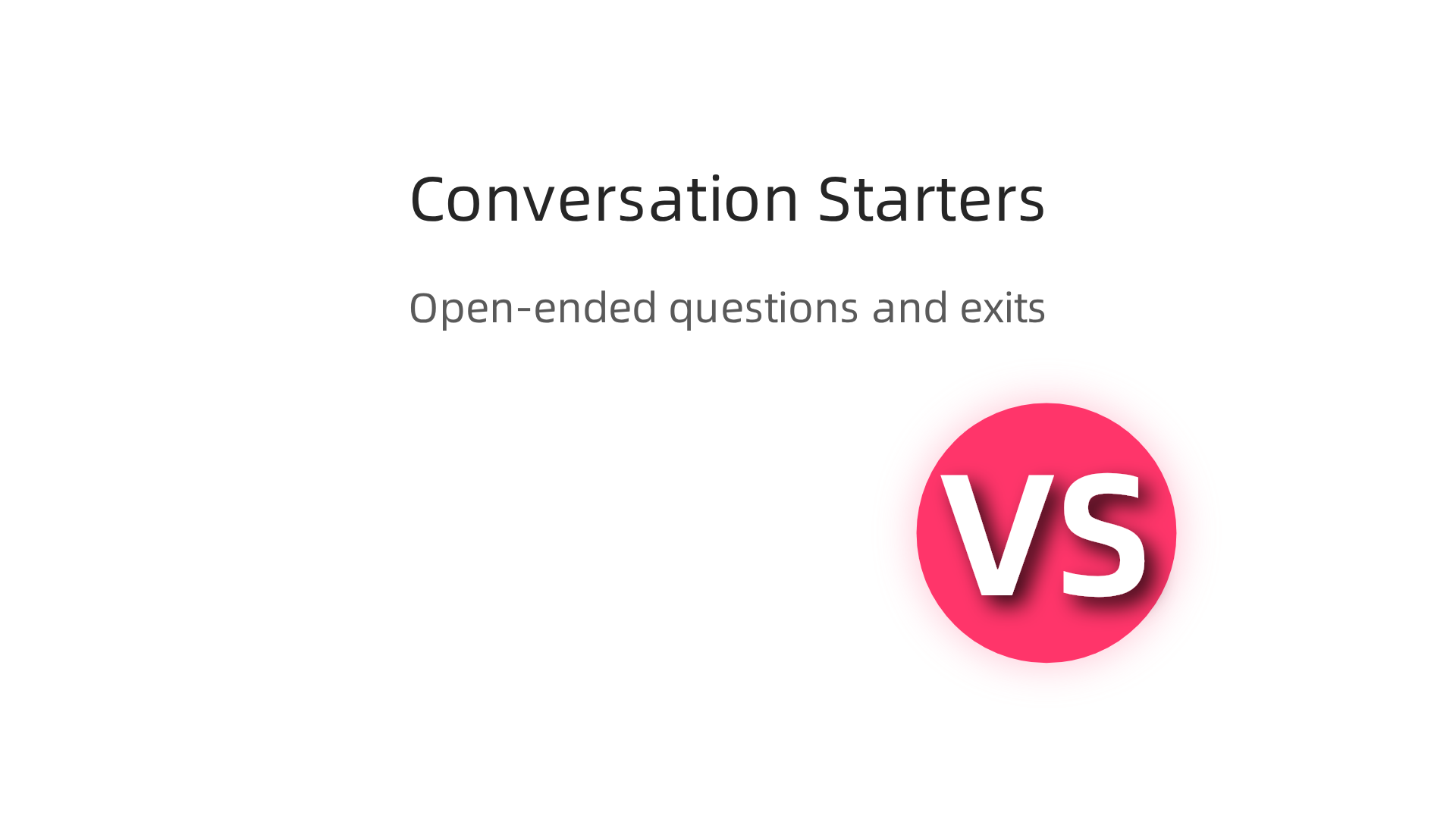Learn effective open-ended questions and graceful exit phrases for social interactions.