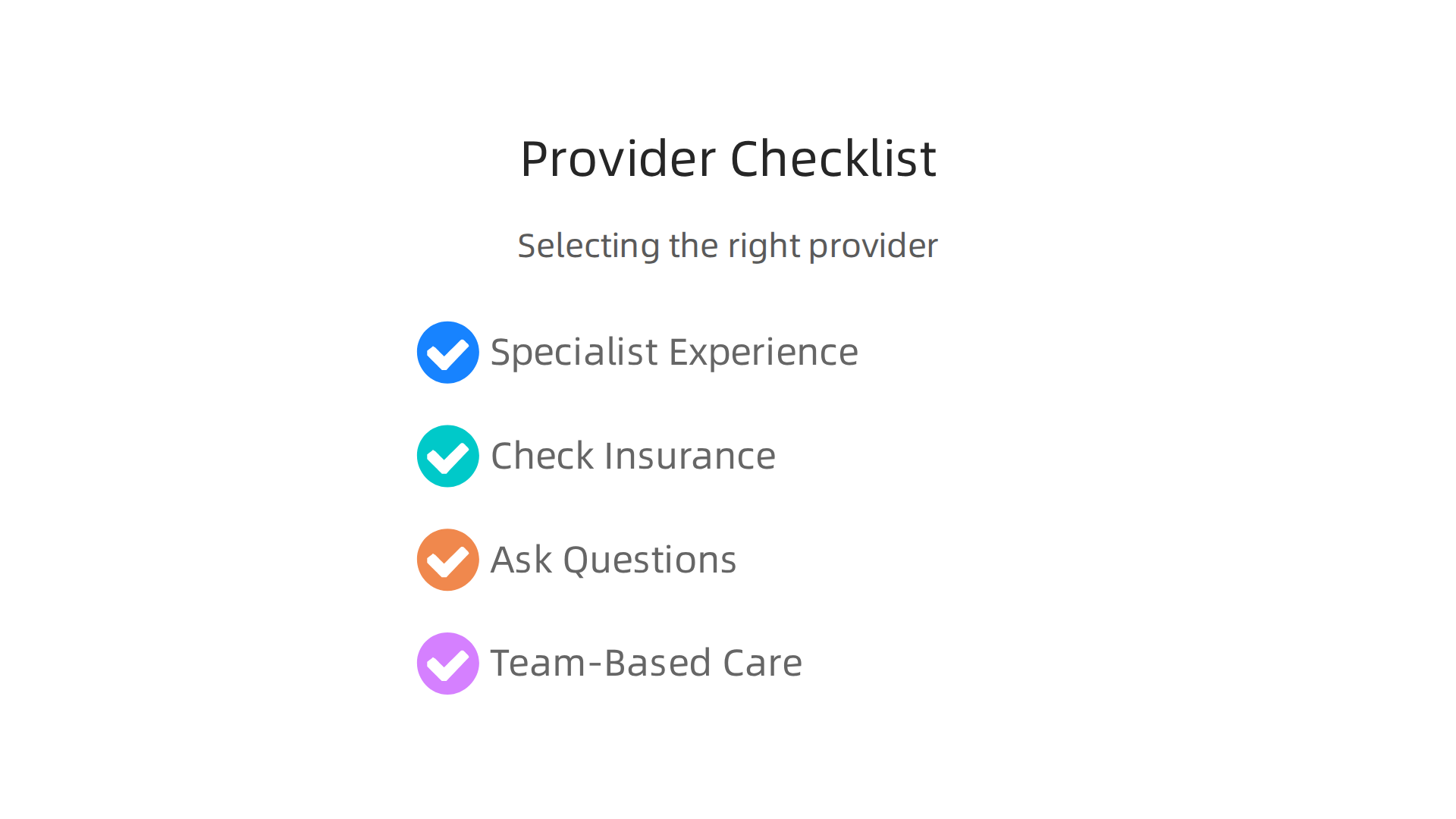 A practical guide to help families and individuals select the most suitable mental health provider for schizophrenia.
