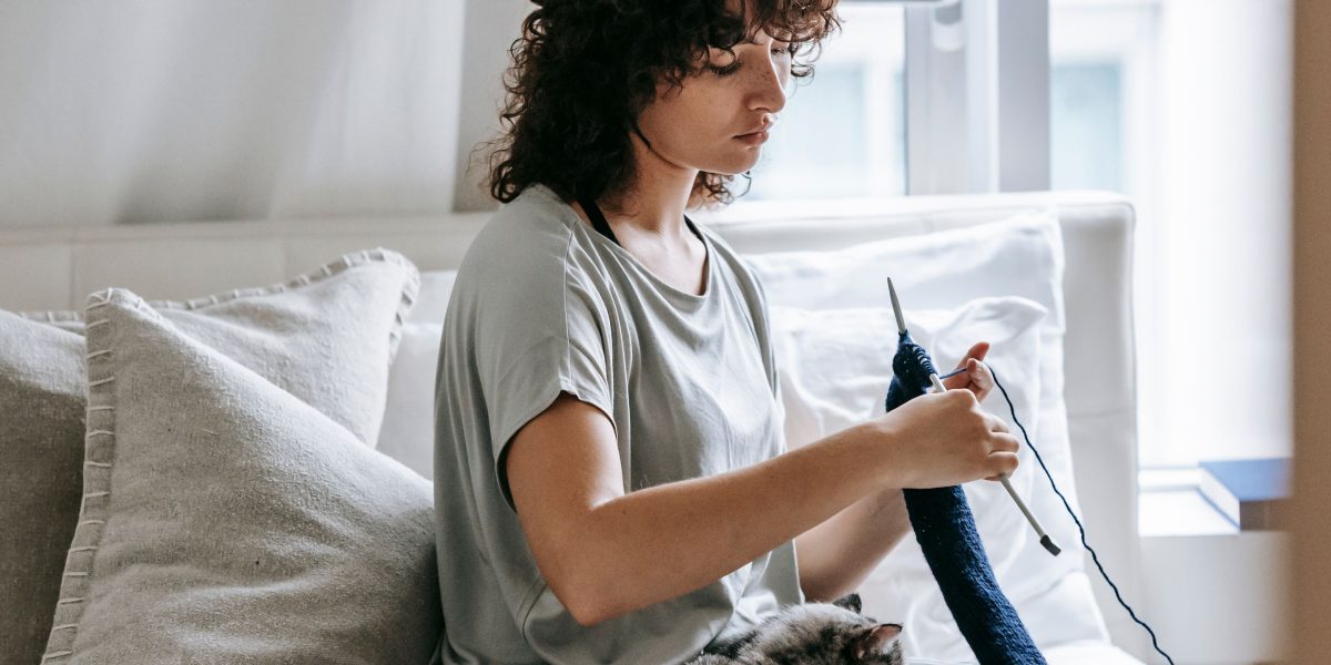Someone enjoying a peaceful hobby or activity away from screens, promoting relaxation and mental calm.